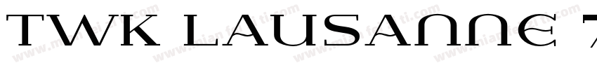 TWK Lausanne 750字体转换
